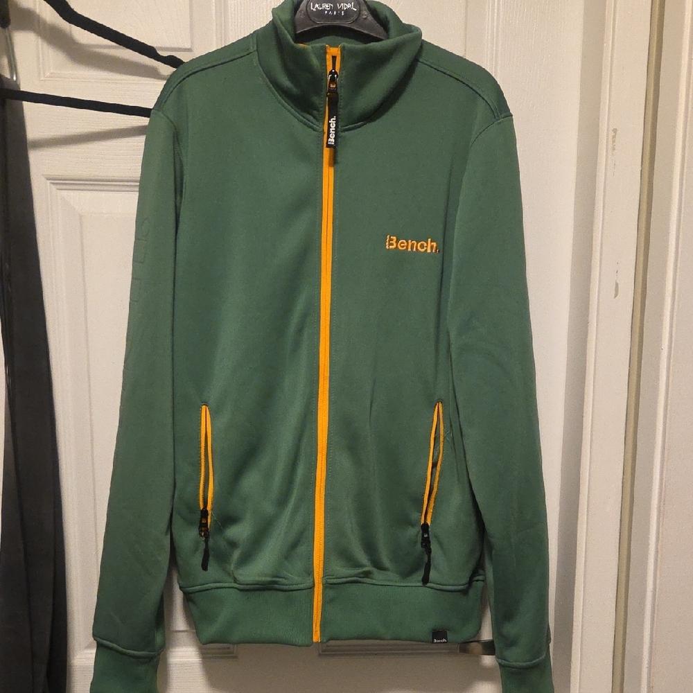Bench Green and Yellow Zip-Up Jacket